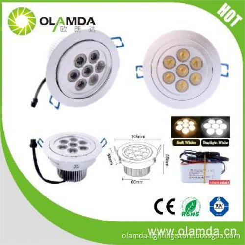 led ceiling light 7w with 110-240V,downlight led